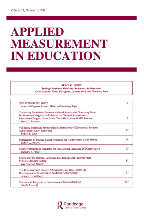 Cover image for book Setting Consensus Goals for Academic Achievement