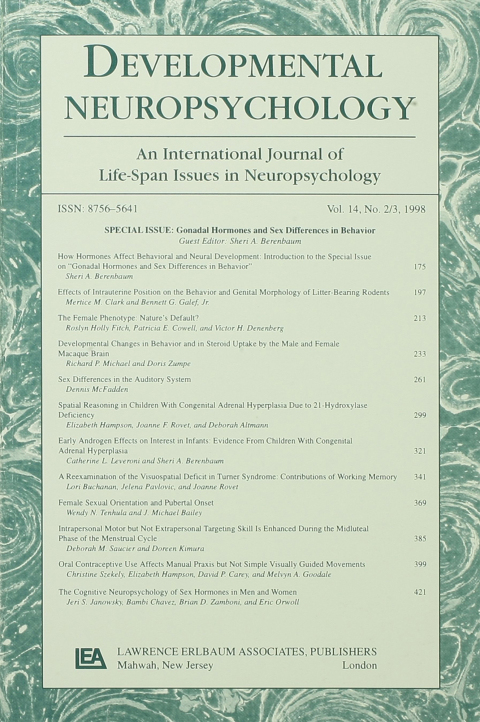 Cover image for book Gonadal Hormones and Sex Differences in Behavior