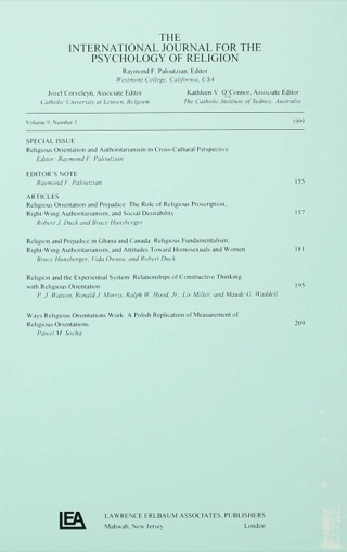 Religious Orientation and Authoritarianism in Cross-cultural Perspective