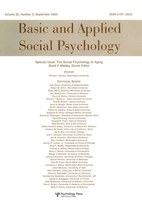 Cover image for book The Social Psychology of Aging