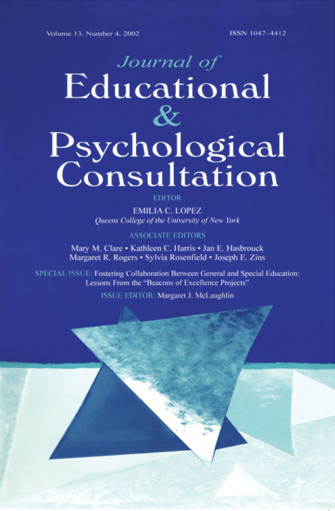 Cover image for book Fostering Collaboration Between General and Special Education