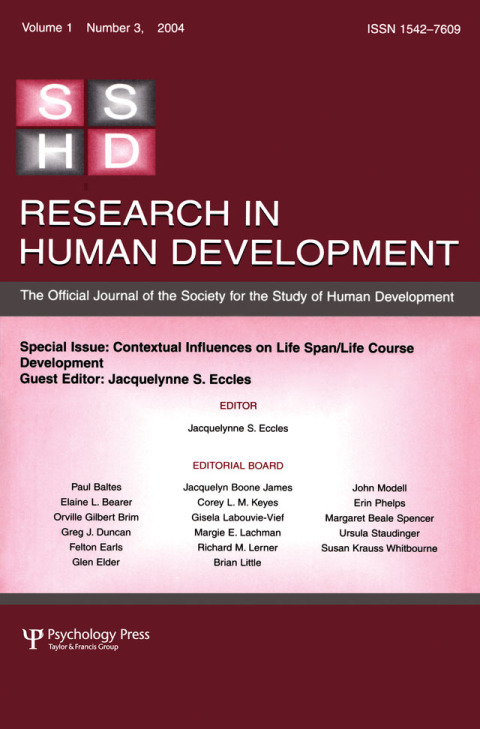 Cover image for book Contextual Influences on Life Span/life Course