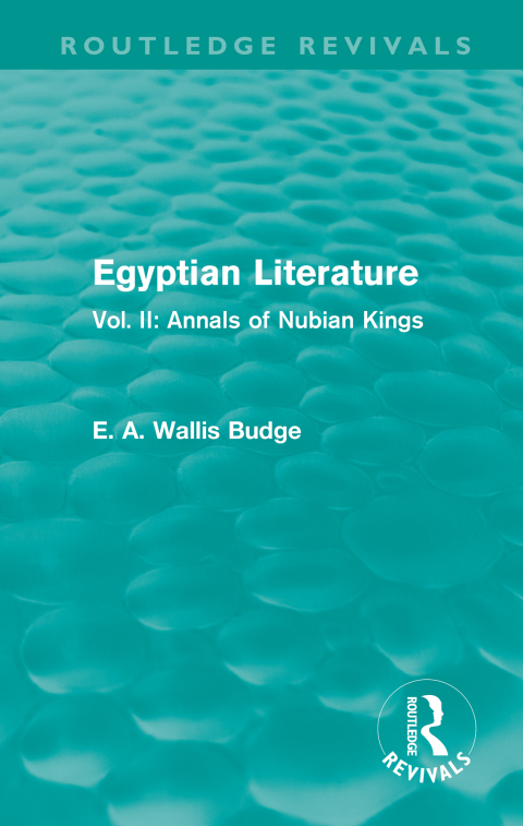 Cover image for book Egyptian Literature (Routledge Revivals)