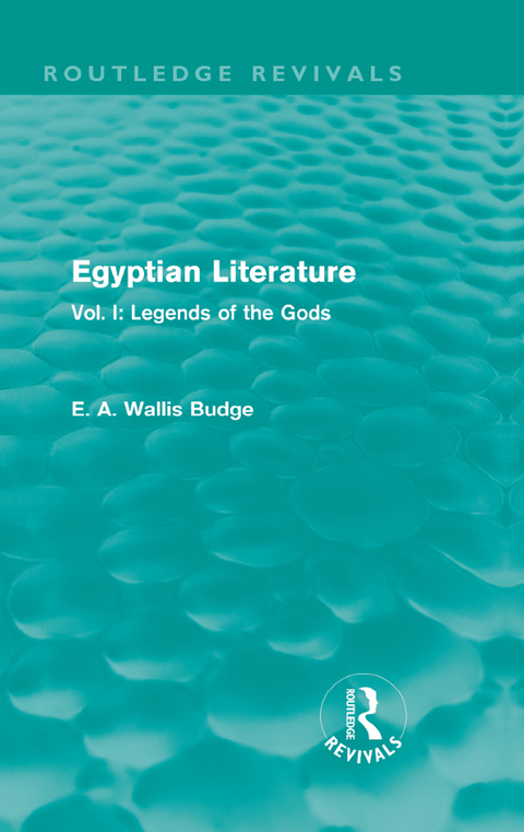 Cover image for book Egyptian Literature (Routledge Revivals)