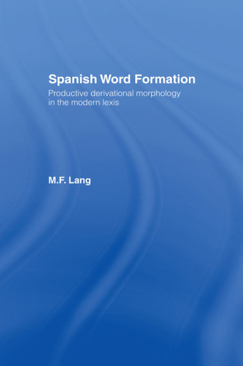 Cover image for book Spanish Word Formation