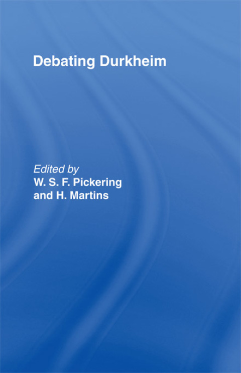 Cover image for book Debating Durkheim