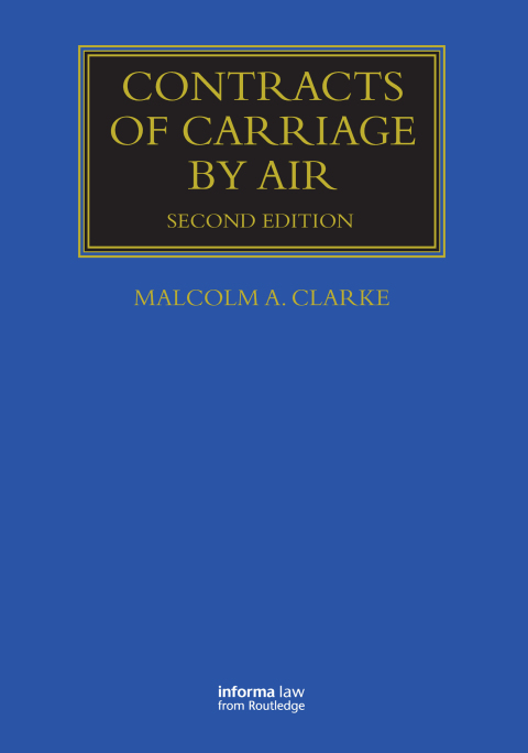 Cover image for book Contracts of Carriage by Air
