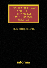Cover image: Insurance Law and the Financial Ombudsman Service 1st edition 9781843119029