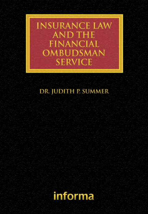 Cover image for book Insurance Law and the Financial Ombudsman Service