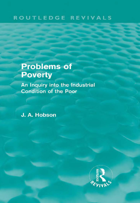 Cover image for book Problems of Poverty (Routledge Revivals)