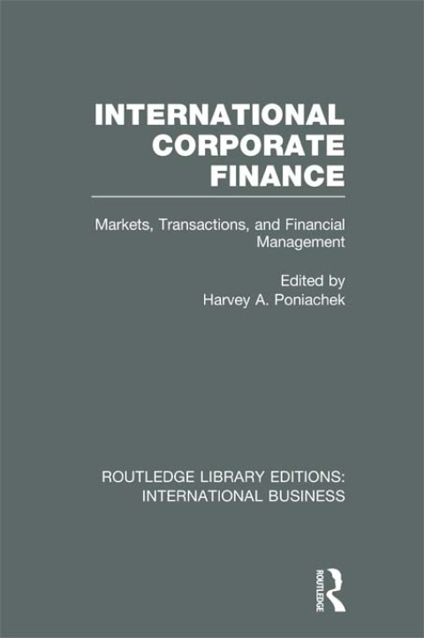 Cover image for book International Corporate Finance (RLE International Business)