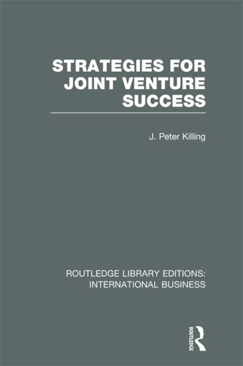 Cover image for book Strategies for Joint Venture Success (RLE International Business)