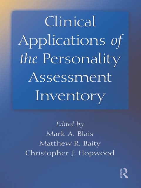 Cover image for book Clinical Applications of the Personality Assessment Inventory