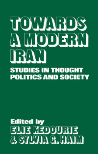 Cover image: Towards a Modern Iran 1st edition 9780714631455