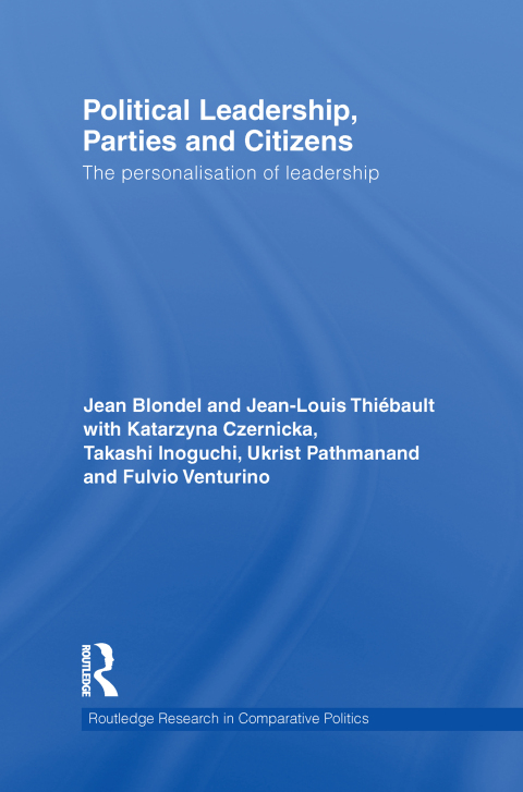 Cover image for book Political Leadership, Parties and Citizens