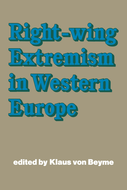 Cover image for book Right-wing Extremism in Western Europe