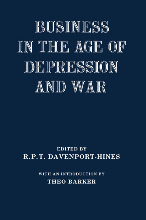 Cover image for book Business in the Age of Depression and War