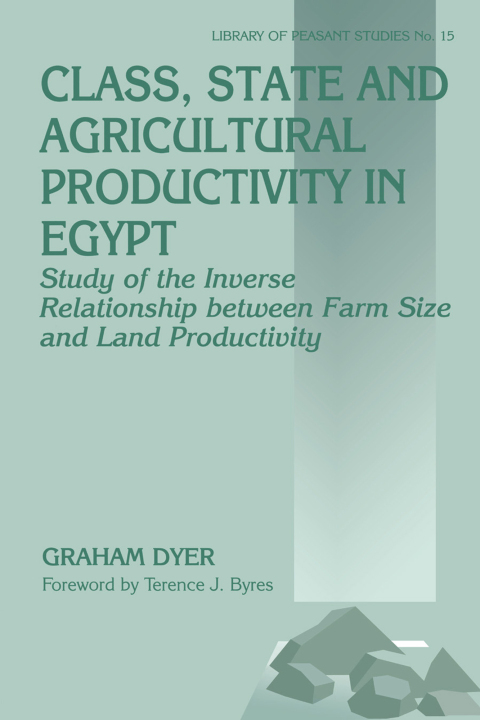 Cover image for book Class, State and Agricultural Productivity in Egypt