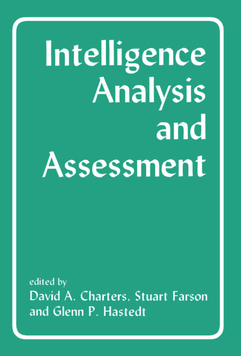 Cover image for book Intelligence Analysis and Assessment