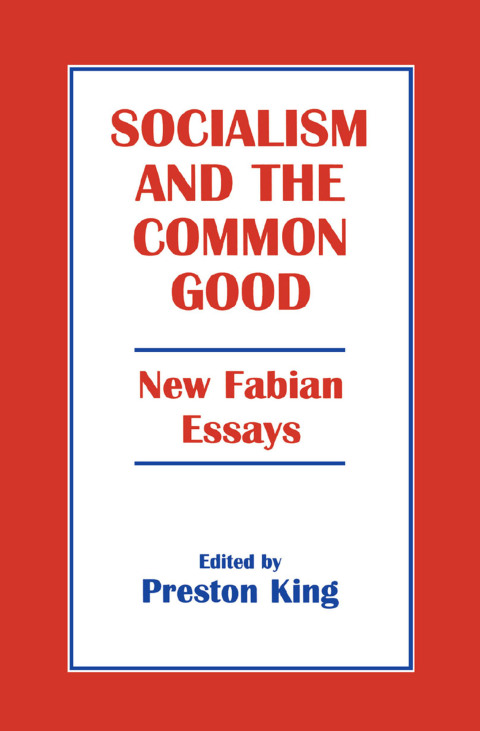 Cover image for book Socialism and the Common Good