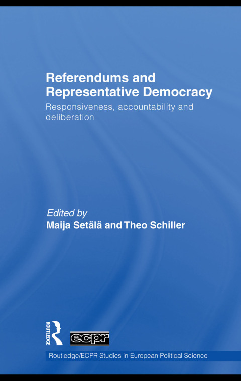Cover image for book Referendums and Representative Democracy