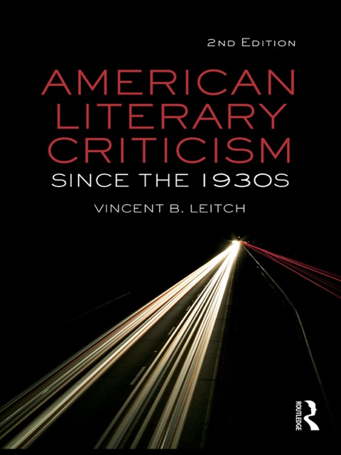 Cover image for book American Literary Criticism Since the 1930s