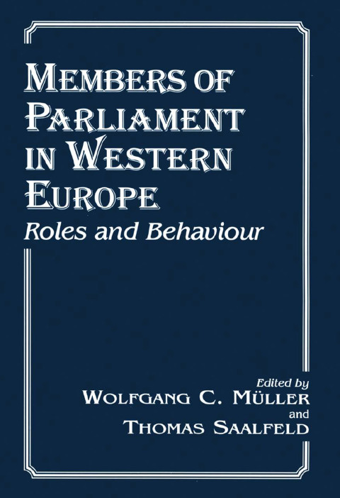 Cover image for book Members of Parliament in Western Europe