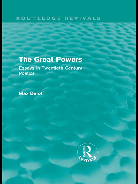 Cover image for book The Great Powers (Routledge Revivals)