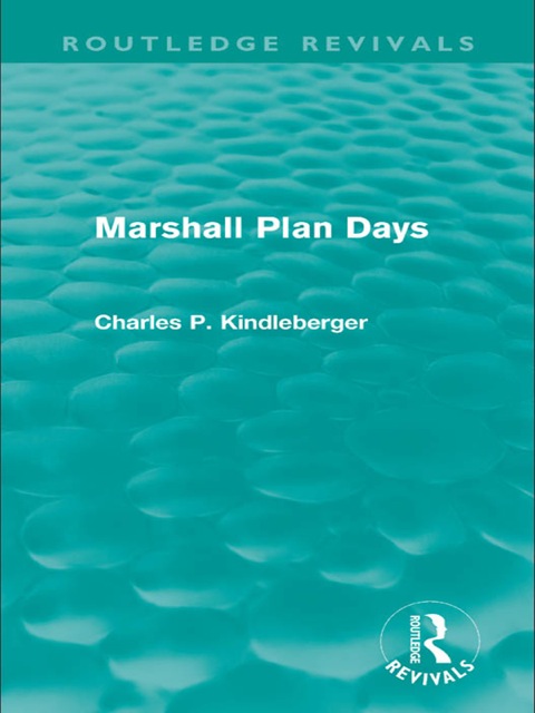 Cover image for book Marshall Plan Days (Routledge Revivals)