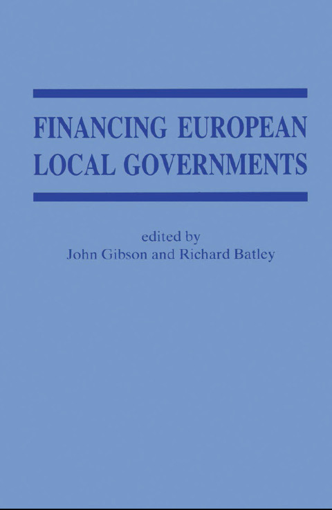 Cover image for book Financing European Local Government