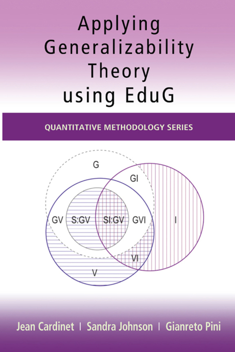 Cover image for book Applying Generalizability Theory using EduG