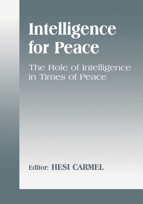 Cover image for book Intelligence for Peace