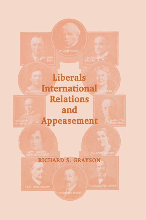 Cover image for book Liberals, International Relations and Appeasement