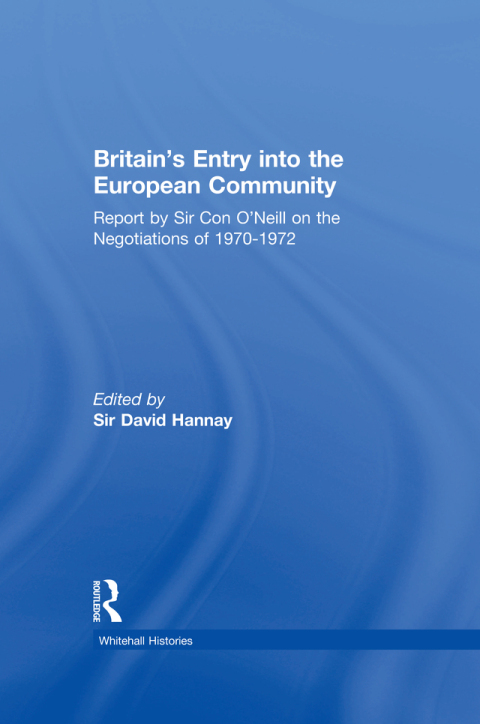 Cover image for book Britain's Entry into the European Community