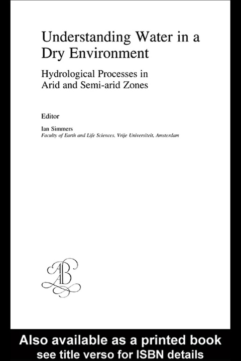 Cover image for book Understanding Water in a Dry Environment
