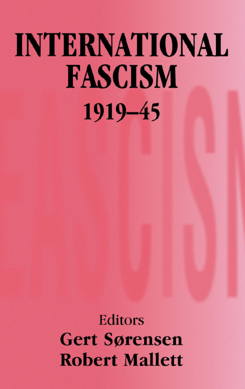 Cover image for book International Fascism, 1919-45