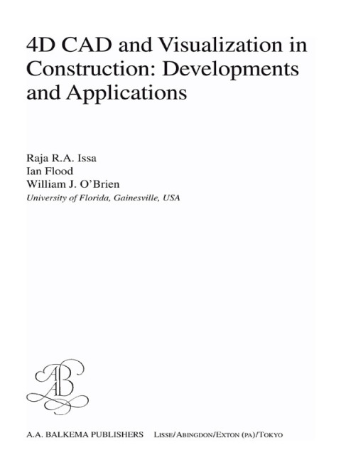Cover image for book 4D CAD and Visualization in Construction