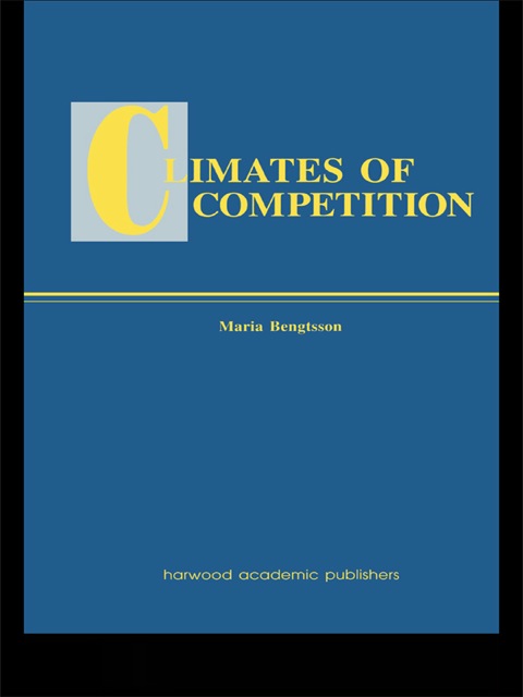 Cover image for book Climates of Global Competition