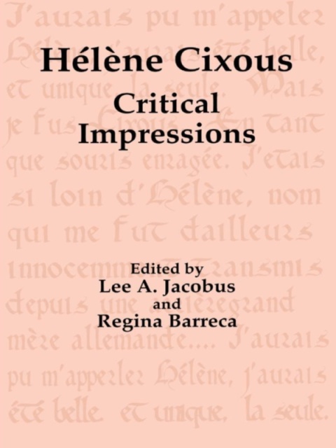 Cover image for book Hélène Cixous