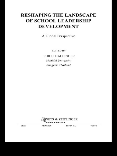 Cover image for book Reshaping the Landscape of School Leadership Development