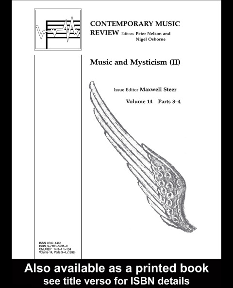 Cover image for book Music and Mysticism