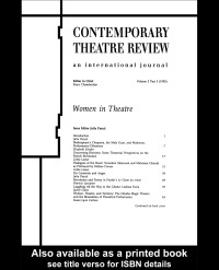 صورة الغلاف: Women in Theatre 2#3 1st edition 9781138425750