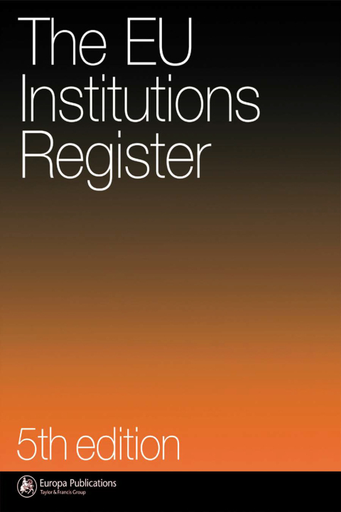 Cover image for book Eu Institutions Register
