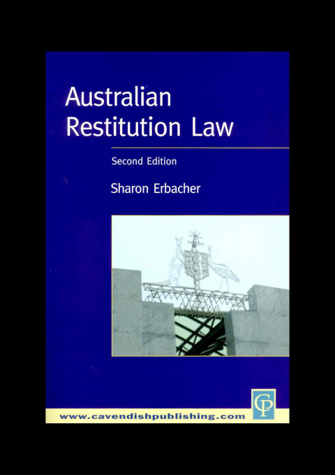 Cover image for book Australian Restitution Law