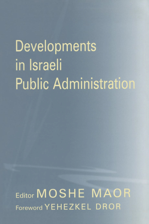 Cover image for book Developments in Israeli Public Administration