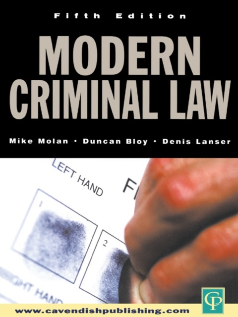 Cover image for book Modern Criminal Law