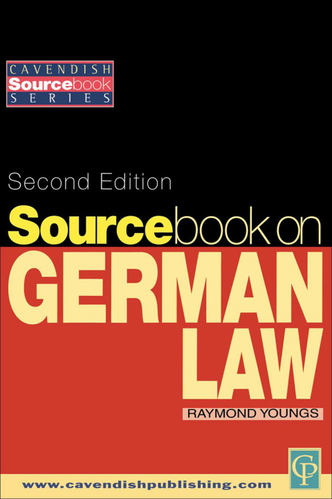 Cover image for book Sourcebook on German Law
