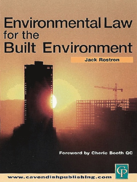 Cover image for book Environmental Law for The Built Environment