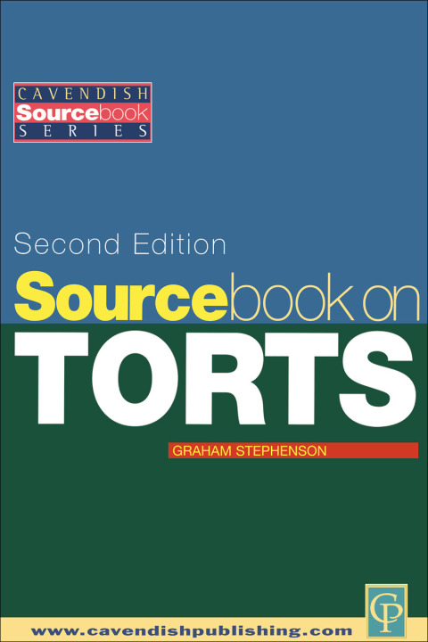 Cover image for book Sourcebook on Tort Law 2/e