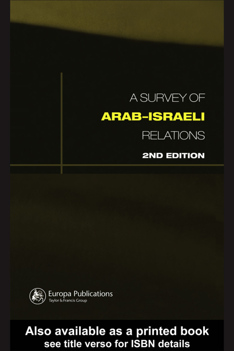Cover image for book Survey of Arab-Israeli Relations